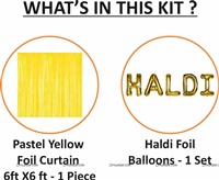 Haldi Foil Balloon Curtain Kit