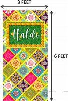 Haldi Foil Kit Indian Motif Backdrop