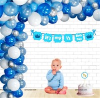 Blue Half Birthday Arch Kit (Pack of 52 pcs)