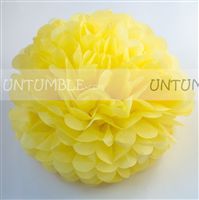 12inch Yellow Paper Pom poms