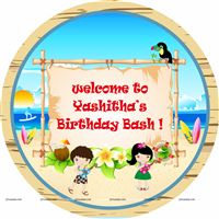 Cute Hawaiin theme welcome board