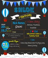 Chalkboard posters - Hot Air Balloon Party 