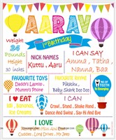 Chalkboard posters - Hot Air Balloon Party 