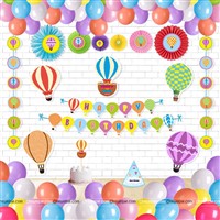 Hot Air Balloon Paper Fan  kit