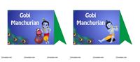 Little Krishna Birthday theme Food labels
