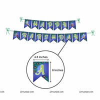 Krishna Super saver birthday decoration kit (Pack of 58 pieces) 