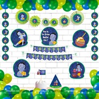 Little Krishna Theme Paper Fan Kit 