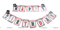 Magician Theme Birthday Banner 