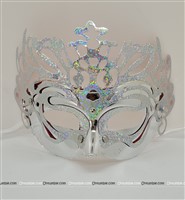 Silver Vintage Eye Mask