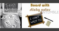 Board with sticky notes