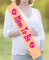 Mom To Be Sash Peach