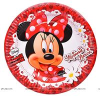 Birthday Party Plates - Mickey & Minnie Theme Birthday Party Supplies