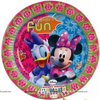 Birthday Party Plates - Mickey & Minnie Theme Birthday Party Supplies