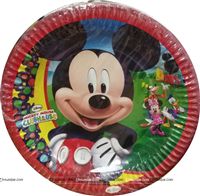 Birthday Party Plates - Mickey & Minnie Theme Birthday Party Supplies