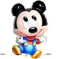 Mickey Foil Balloon Blue and Orange