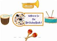 Music Theme Birthday Foil Kit 