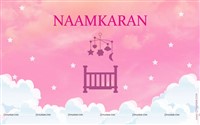Naamkaran Backdrop Pink (3feet X 2feet)
