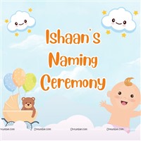 Backdrop - Naming Ceremony Supplies for Boy & Girl | Namakaran Decoration