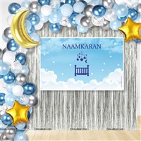 Backdrop Kits - Naming Ceremony Supplies for Boy & Girl | Namakaran Decoration