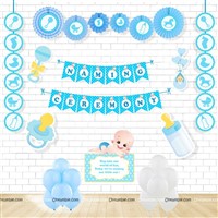 Paper Fan Decor Kits - Naming Ceremony Supplies for Boy & Girl | Namakaran Decoration