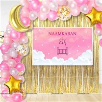 Backdrop Kits - Naming Ceremony Supplies for Boy & Girl | Namakaran Decoration