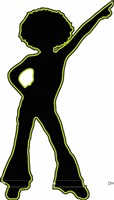 Dancing girl cut out