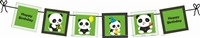 Panda Theme Cake Banner 