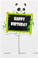 Panda Theme Cake topper 