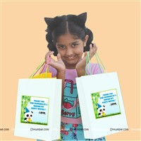 Panda theme Stickered gift bags