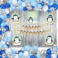 Penguin Blue and White Theme Foil Kit