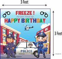 Police Theme Backdrop Kit