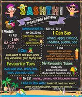 Chalkboard posters - Pool Party