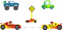 Race Car Theme Poster Pack of 5