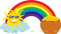 Pot of gold with Rainbow