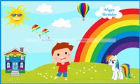 Rainbow Boy Backdrop