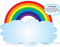 Rainbow Birthday theme Wish Tree