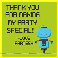 Robot Thank you cards