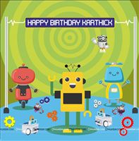 Robot theme backdrop