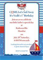Sailor Party Invite