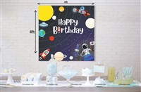 Colorful Planet space backdrop