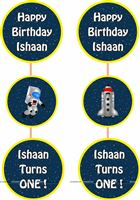 Space theme Disc Danglers