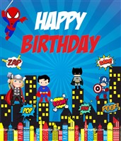 Super Hero Power Backdrop