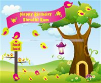 Tweety Birthday theme Backdrop