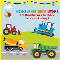 Truck Party Backdrop