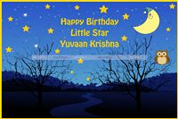 Star Theme Birthday Backdrop