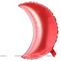 Red Moon Foil Balloon