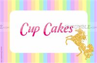 Unicorn theme Food labels