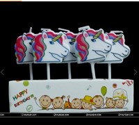 Unicorn Candle 5pcs