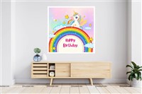Unicorn Cloud Rainbow Backdrop 