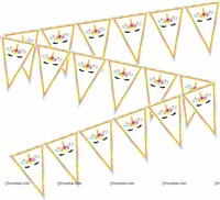 Unicorn theme Buntings (10 ft)